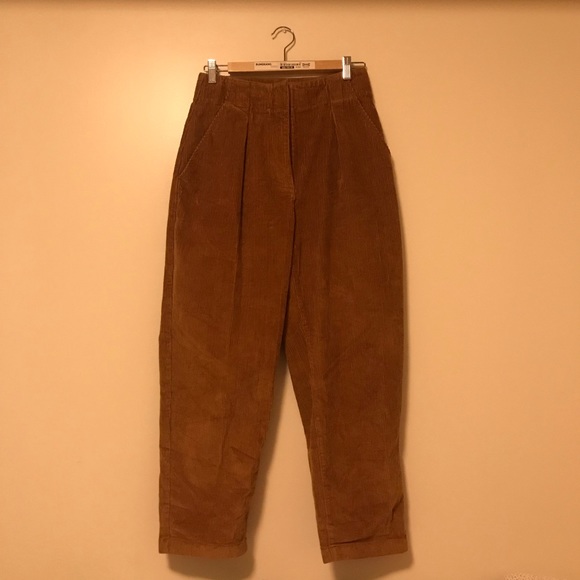 Aritzia Lennox Brown Corduroy Pant Size 8 - Picture 2 of 10